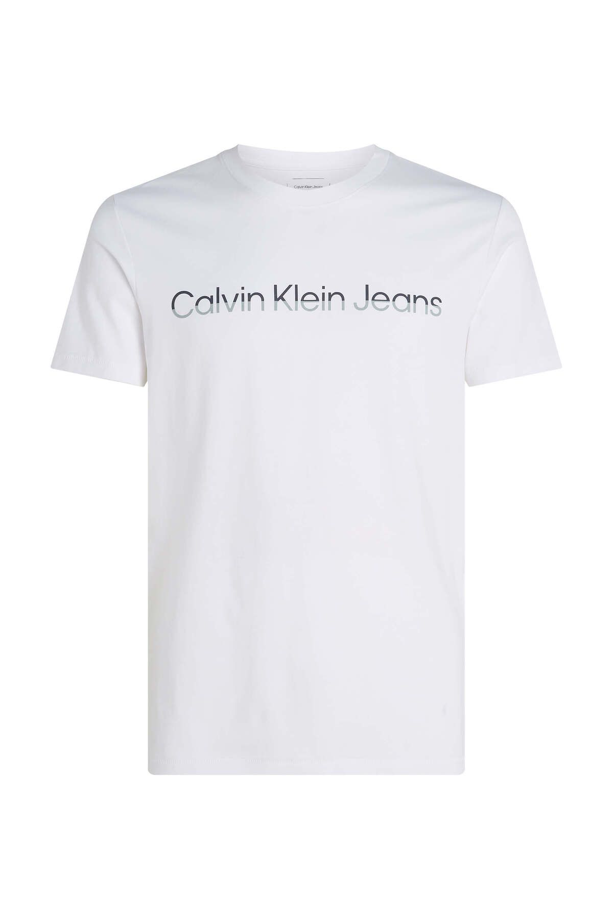 تی شرت سفید مردانه آرم نهادی مختلط اورجینال Calvin Klein