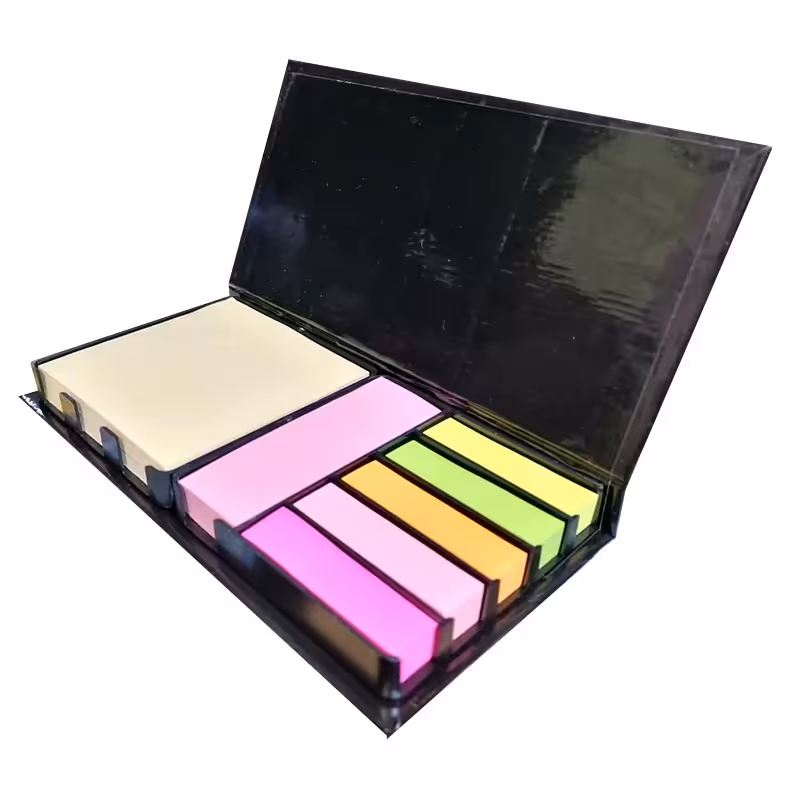 خرید کاغذ یادداشت چسب دار رنگی همراه با قاب محافظ