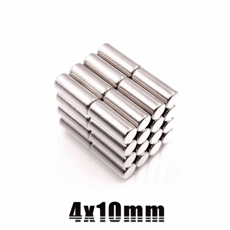 آهنربا نئودیمیوم 4x10mm میلیمتر سوپر مگنت استوانه بسته 5 عددی میتراکانا 