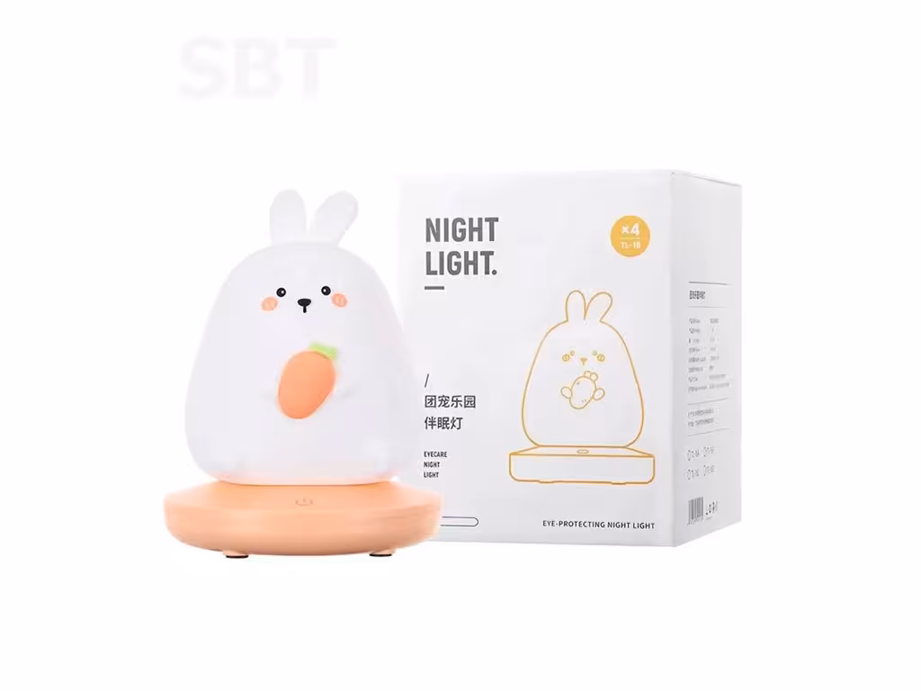 چراغ خواب سیلیکونی شارژی طرح خرگوش