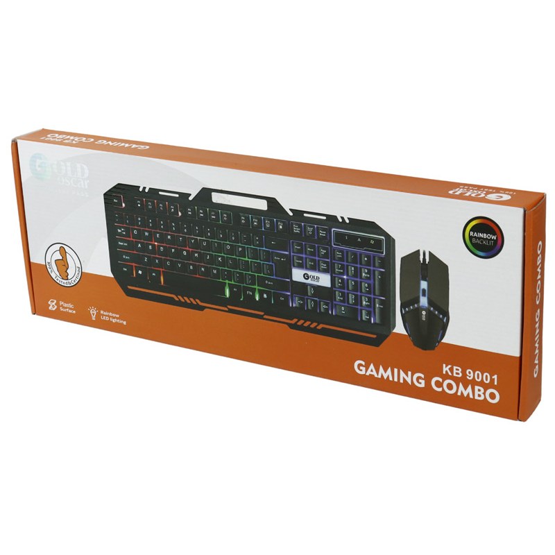 موس و کیبورد گیمینگ Gold Oscar KB9001