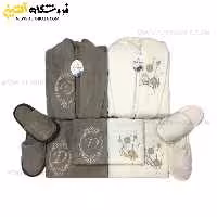سرویس حوله عروس و داماد 10تکه گلدوزی سه بعدی برند DOST