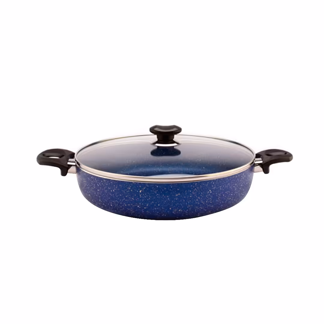 تابه درب‌دار سایز 28 مدل ویولت بلوبری زرساب | خانه سام