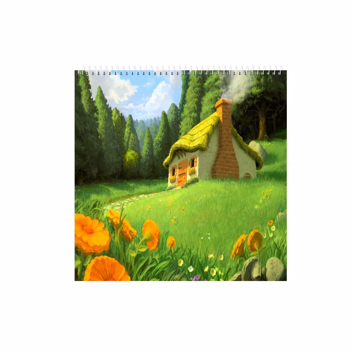 دفتر نقاشی 50 برگ سیمی مدل p - 10