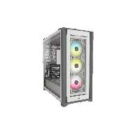 کیس کامپیوتر گیمینگ کورسیر مدل iCUE 5000X RGB Tempered Glass White