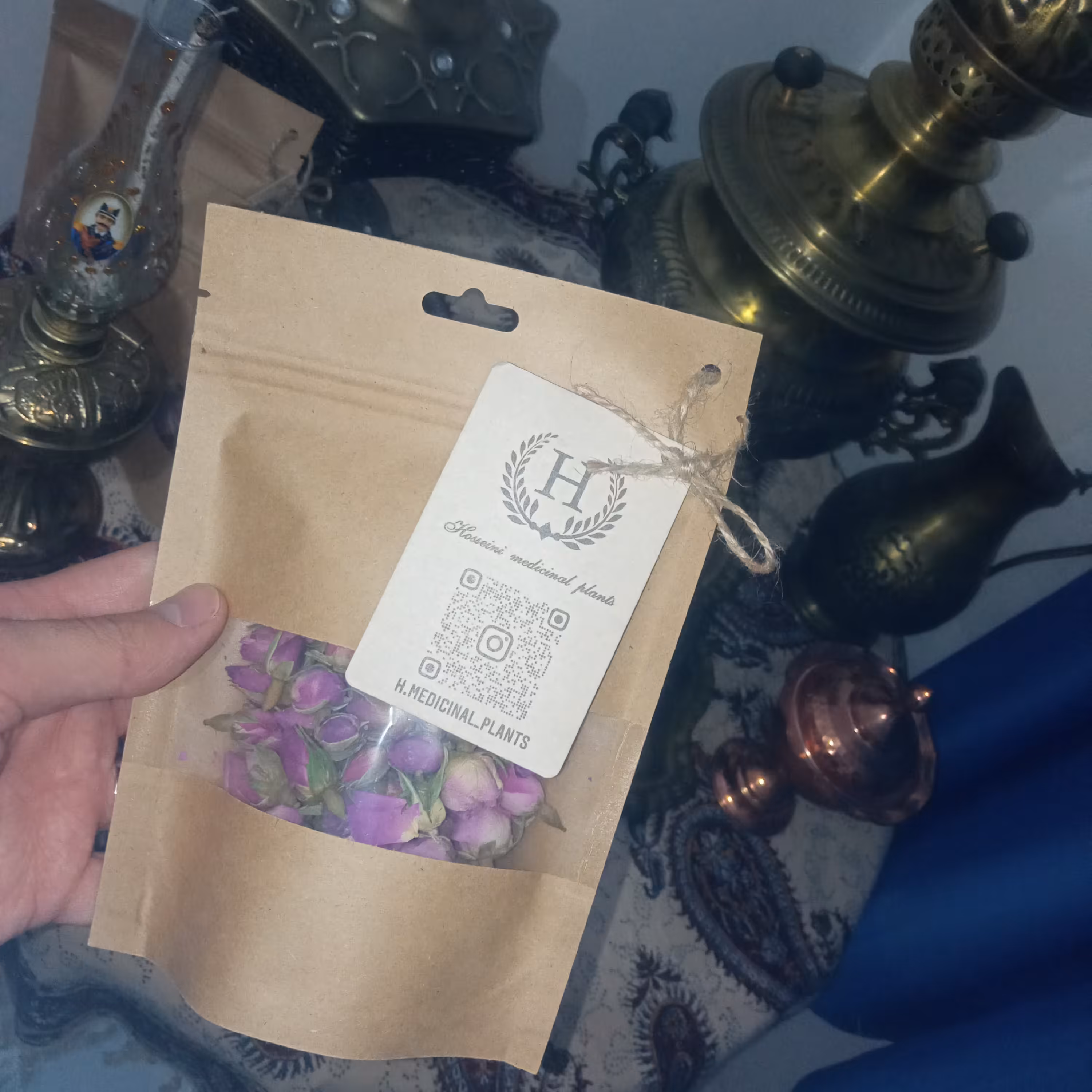 غنچه گل محمدی  40 گرمی اعلاء داراب با بسته بندی زیبا