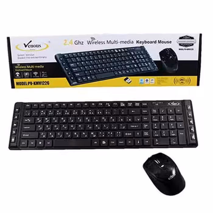 کیبورد ماوس بی سیم ونوس 1226
