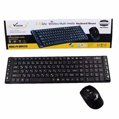 کیبورد ماوس بی سیم ونوس 1226