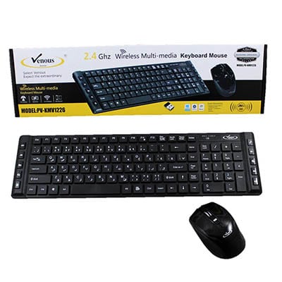 کیبورد ماوس بی سیم ونوس 1226
