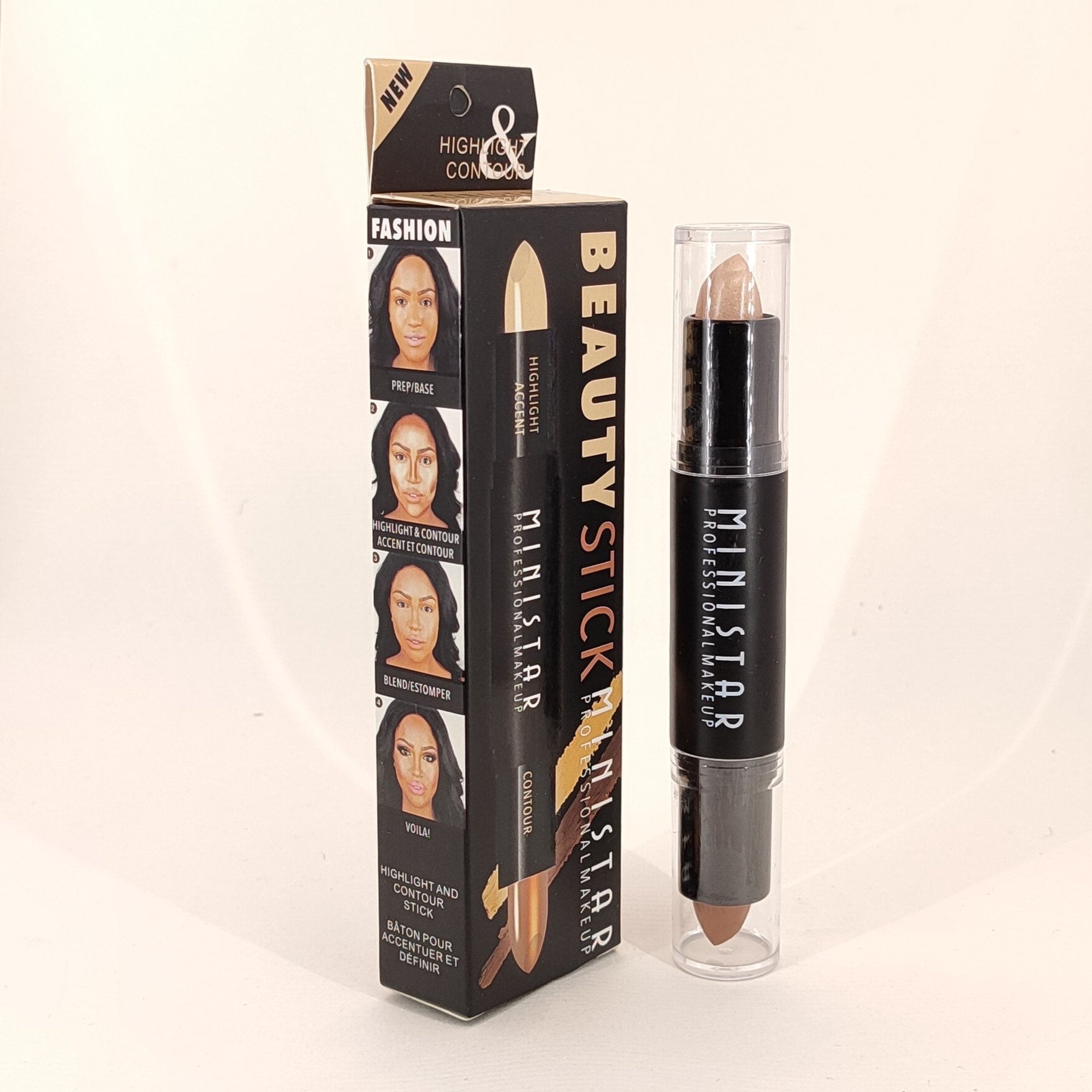قلم کانتور هایلایتر مینی استار مدل Beauty Stick