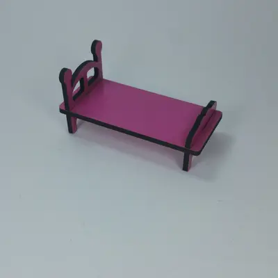 تخت راحتی ماکت مجتبی باربی خانه عروسکی زیبا مینیاتوری 