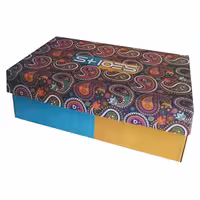 جعبه کفش زنانه طرح ترمه بسته 50 عددی