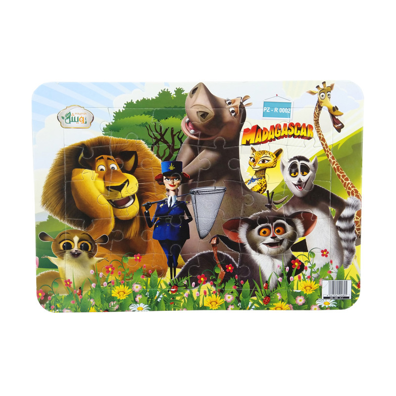 پازل 30 تکه رویش مدل madagascar