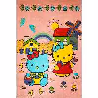 فرش کودک افرند مدل کیتی کد 111 (چهار متری)