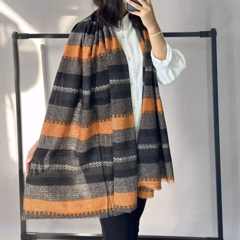 شال پاییزه موهر طرح اسلیمی