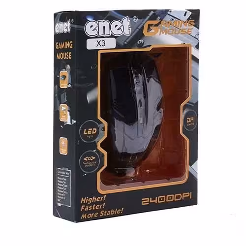 موس گیمینگ سیم دار enet مدل x3