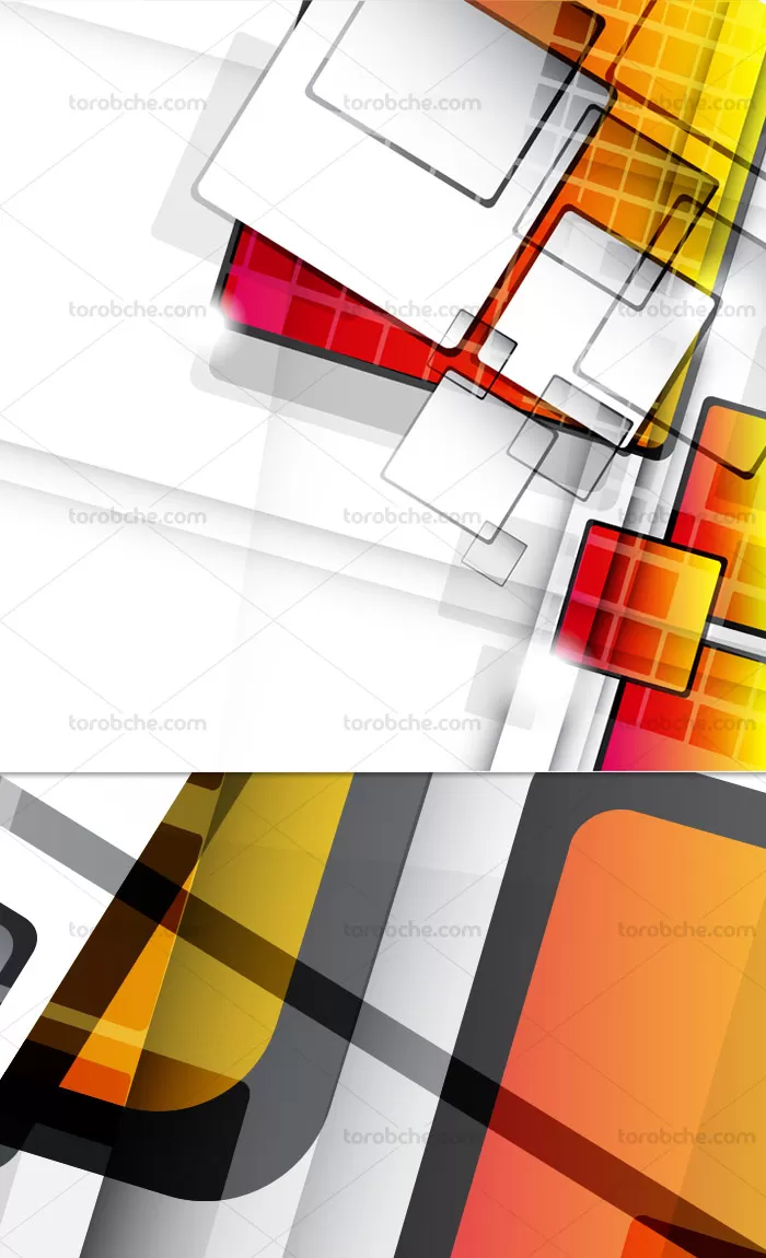 وکتور طرح انتزاعی مربع های رنگی | گرافیک با طعم تربچه