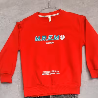 بلوز تک پسرانه رنگ قرمز وارداتی سایز 45 50 ارسال رایگان