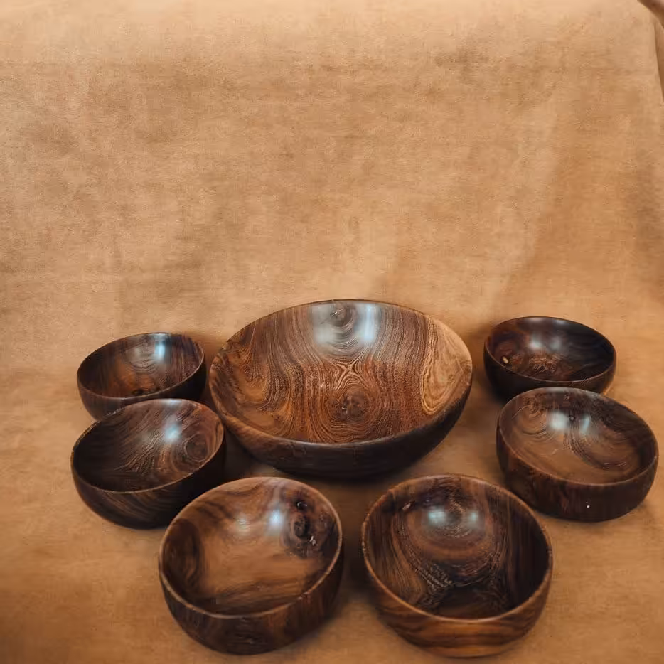 سرویس اناری خوری و اجیل خوری چوب کهور