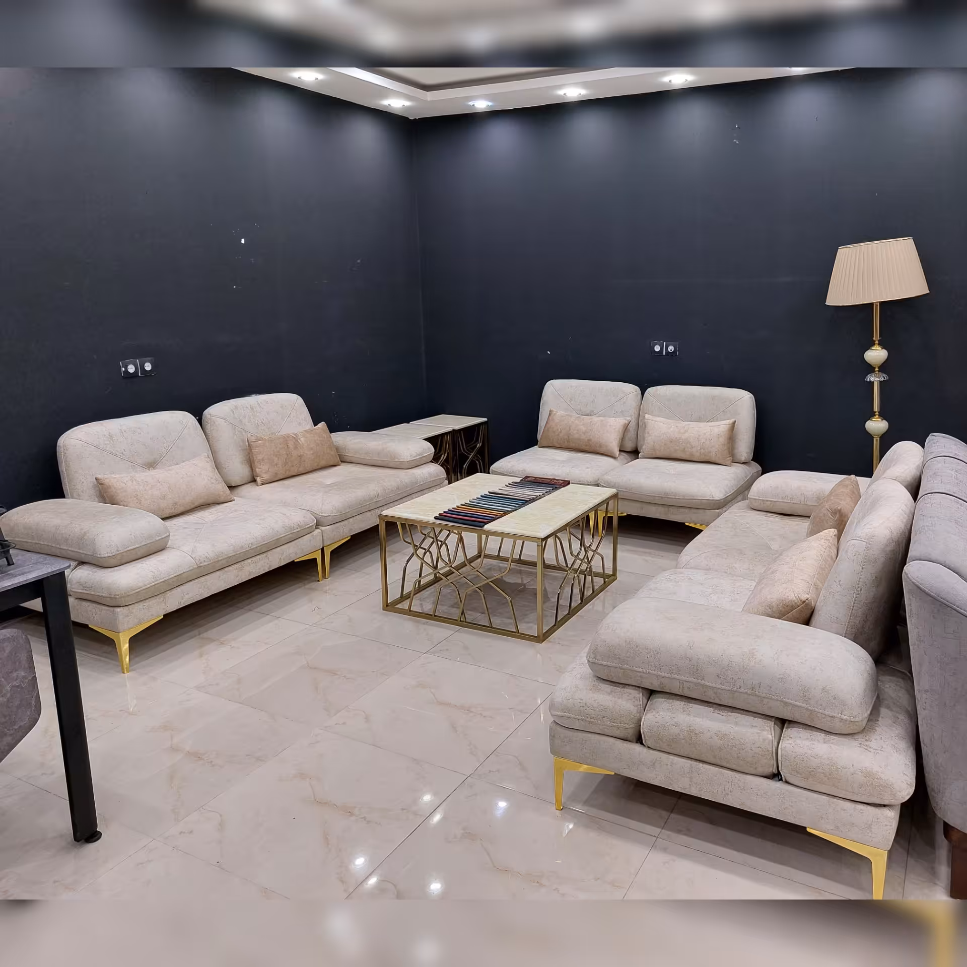 مبل پازلی و ال مکانیزه ست 8 نفره ( ارسال با باربری و هزینه ارسال بصورت پس کرایه )