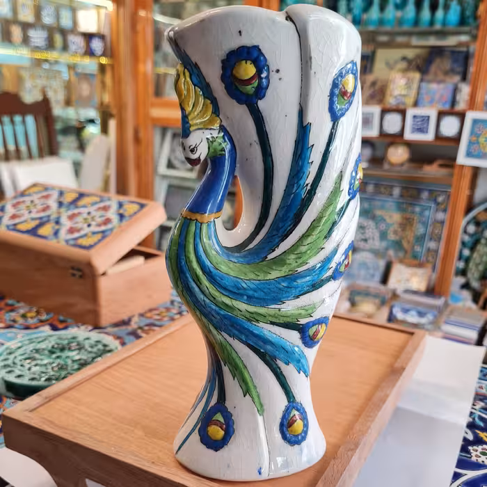 گلدان طاووس (ارتفاع 23 سانت)