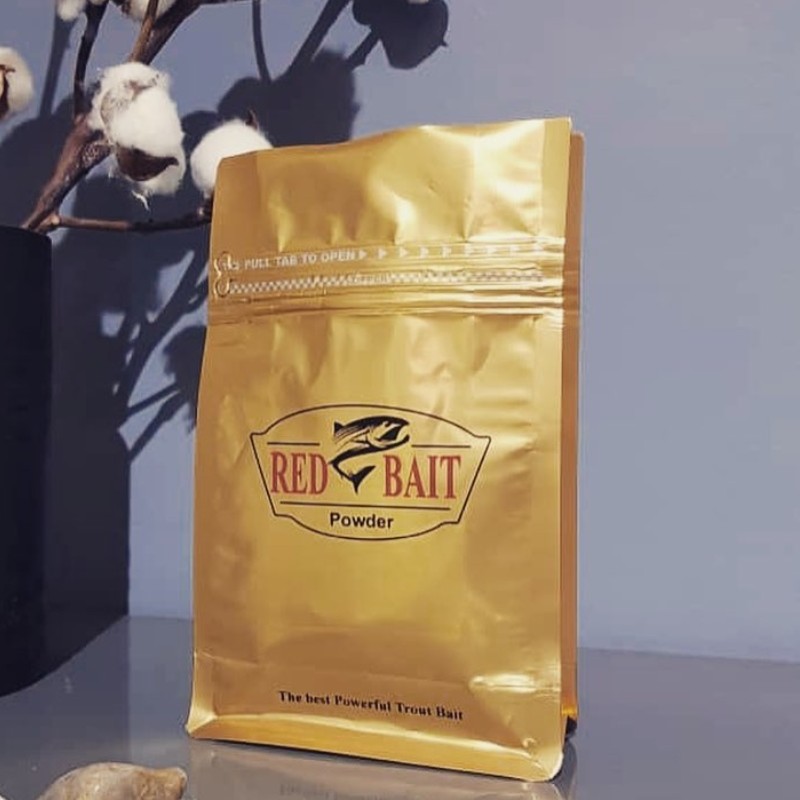 طعمه ماهیگیری ردبایت RedBait  تخصصی انواع قزل آلا در بسته های 100 گرمی 