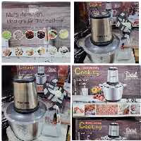 خردکن و غذاساز تمام استیل  4 تیغه 3 لیتری 