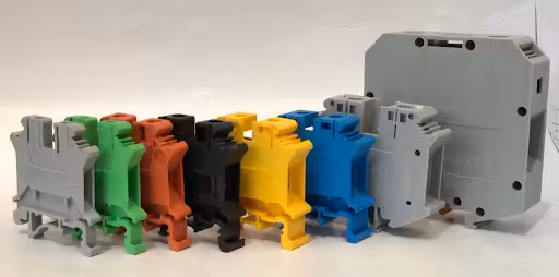 ترمینال ریلی مدل PFT سایز 10mm نوع پیچی رنگ سبز شرکت