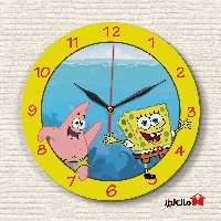 ساعت دیواری بچه گانه باب اسفنجی و پاتریک 1 مان لیزر