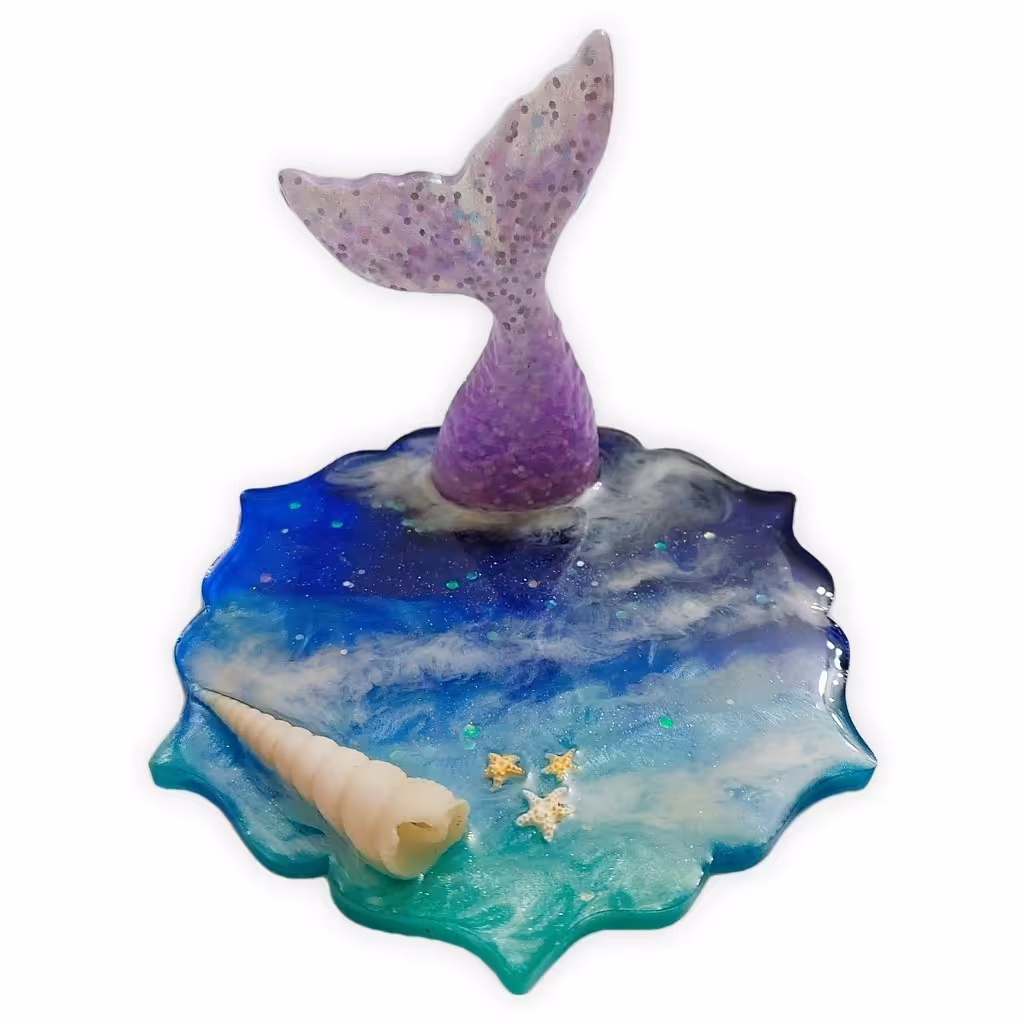 استند تمام رزین طرح ماهی و دریا سبک

