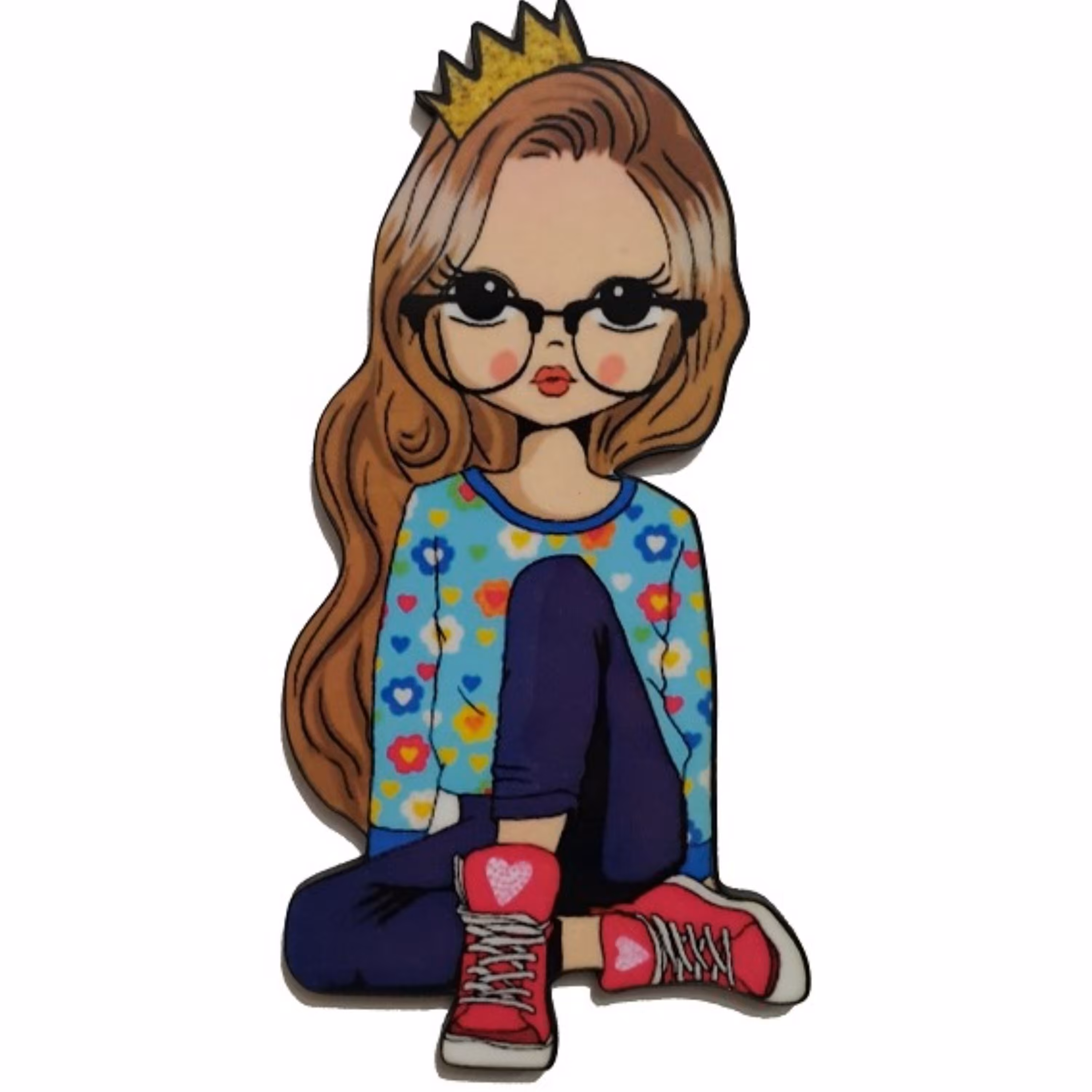 تاپر تزیین کیک به گز مدل دختر رویایی مناسب تزیین کیک تولد