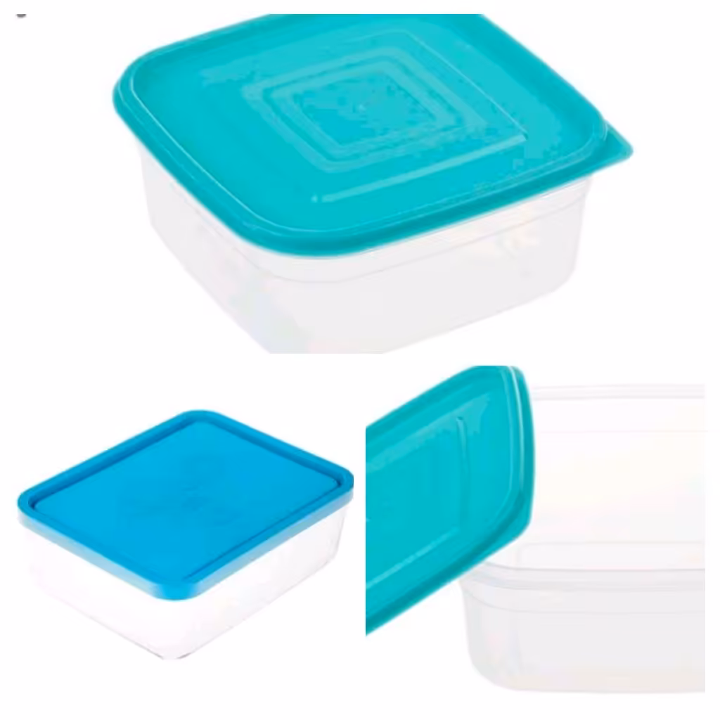 ظرف درب دار پلاستیکی مربعی