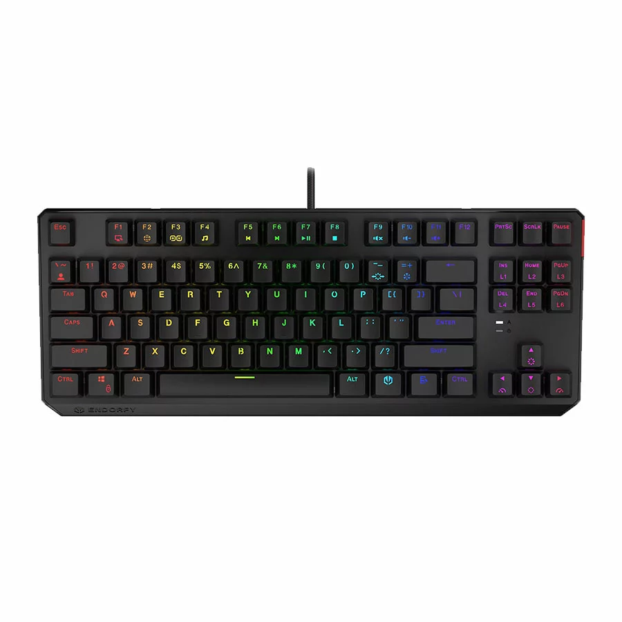 کیبورد مکانیکال ایندورفی Thock TKL Blue Switch