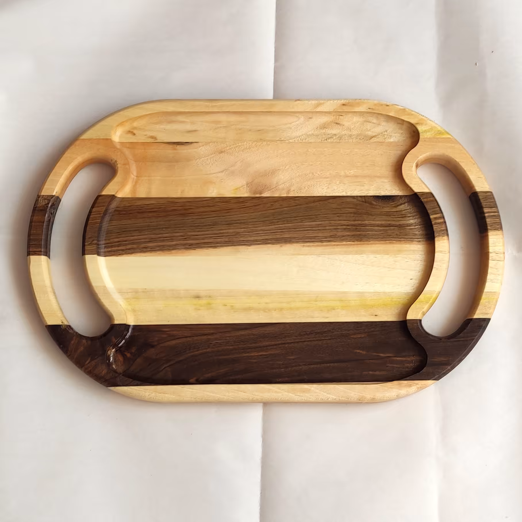 سینی چوبی بیضی 3624