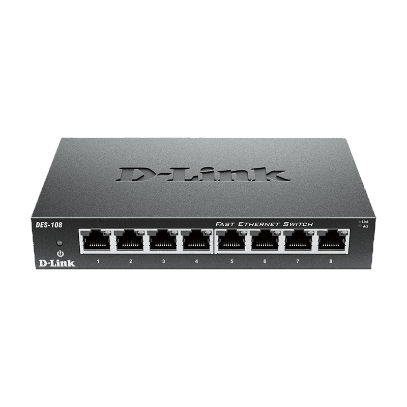 سوییچ 8 پورت دسکتاپی دی-لینک مدل DES-108