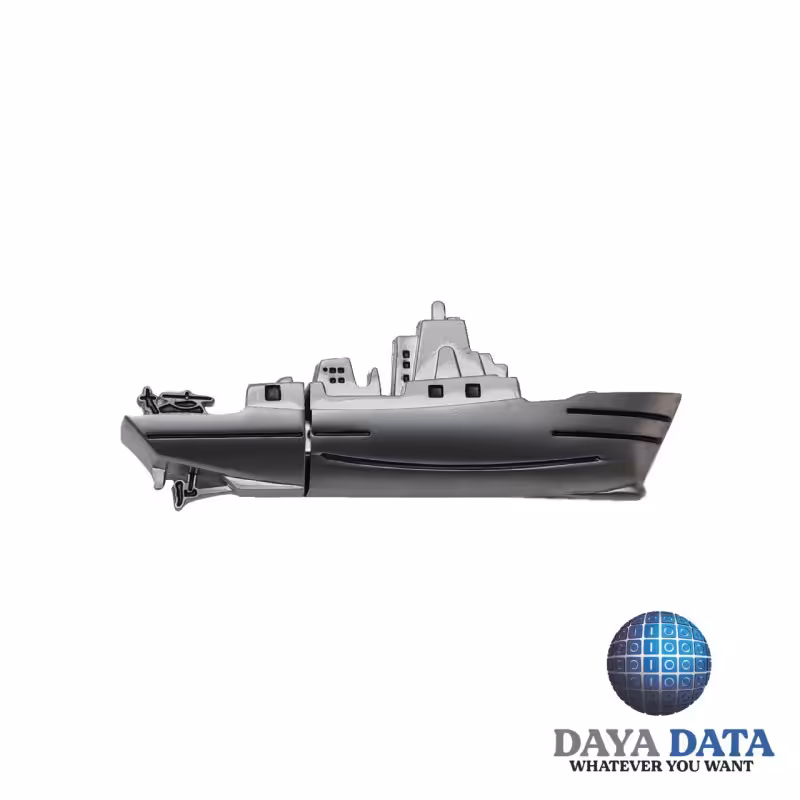 فلش مموری فانتزی دایا  دیتا  طرح ناوشکن  مدل ME1017-7 ظرفیت 128GB -USB2