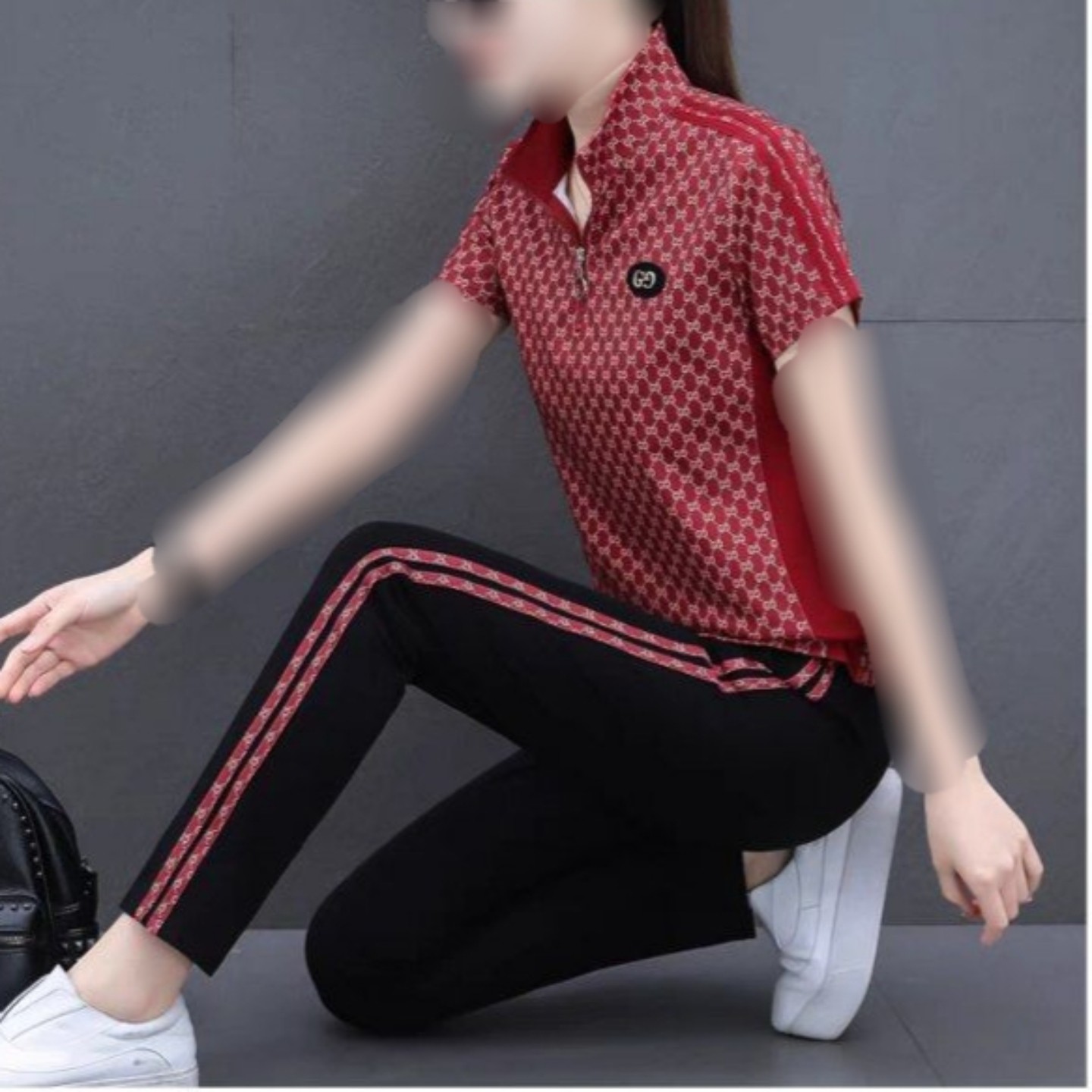 ست تیشرت و شلوار اسپورت طرح گوچی وارداتی