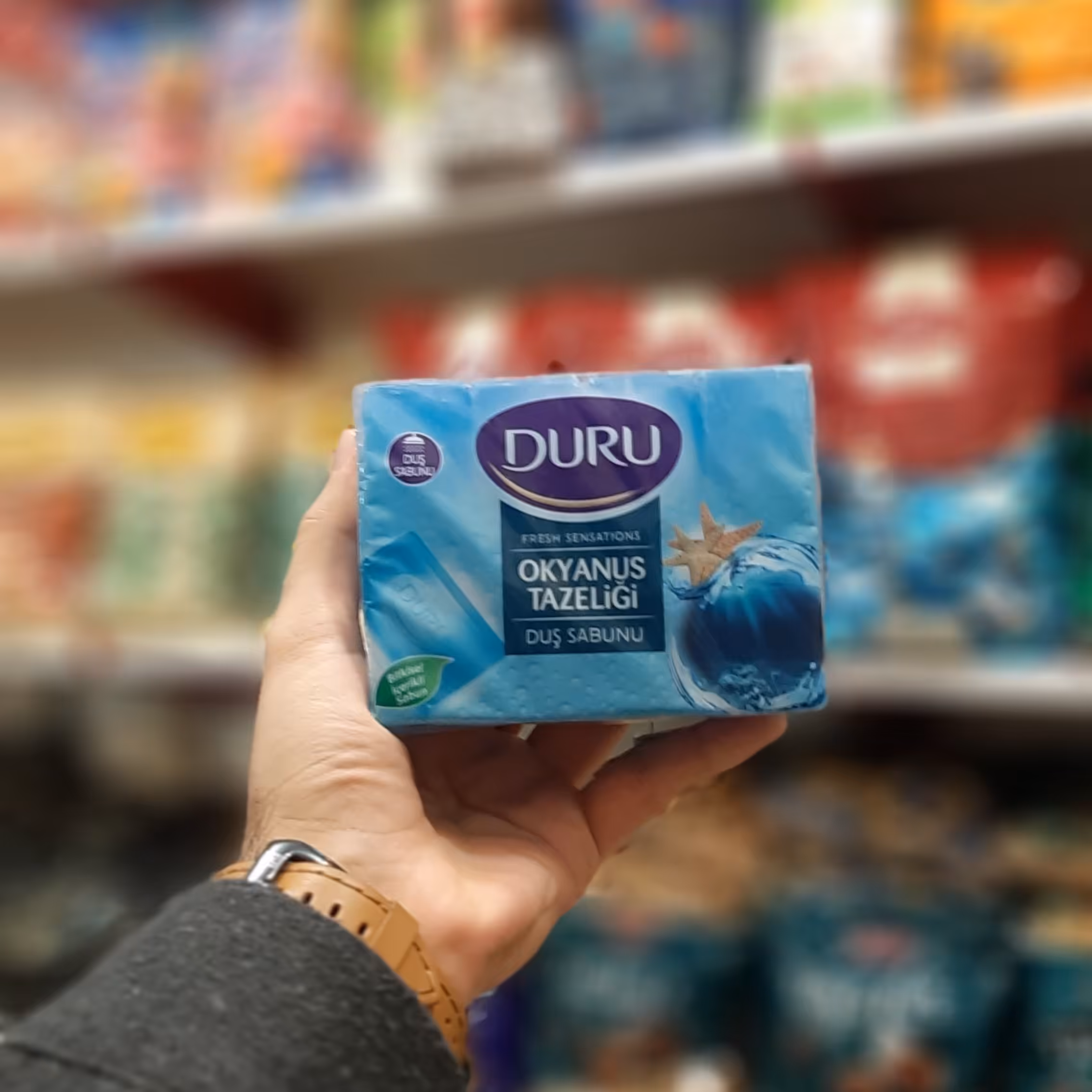 صابون حمام Duru مدل کتابی بسته 4تایی با رایحه اقیانوسی مخصوص دوش و حمام دورو  بهداشت