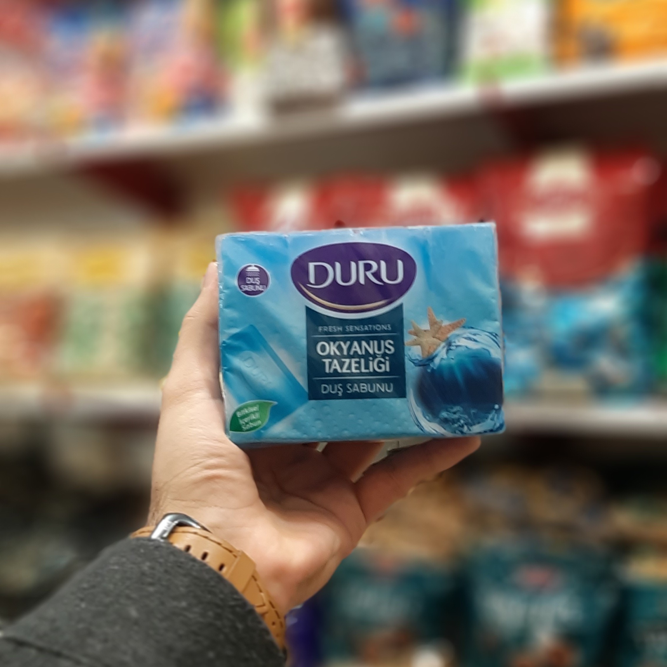 صابون حمام Duru مدل کتابی بسته 4تایی با رایحه اقیانوسی مخصوص دوش و حمام دورو بهداشت