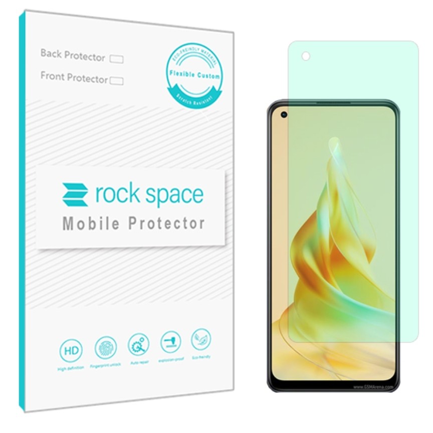 گلس اوپو Reno8 T مدل نانو هیدروژل گرین لایت برند راک اسپیس