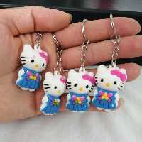 سرکلیدی سلیکونی کیتی آبی