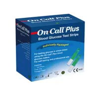نوار تست قند آنکال پلاس 50 عددی On Call Plus