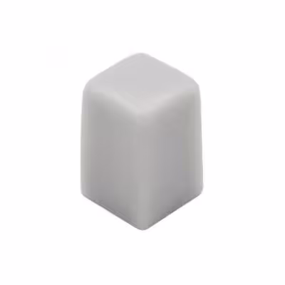 مجموعه 34 عددی سرکلید تک سوئیچ 6x6 مربعی طوسی