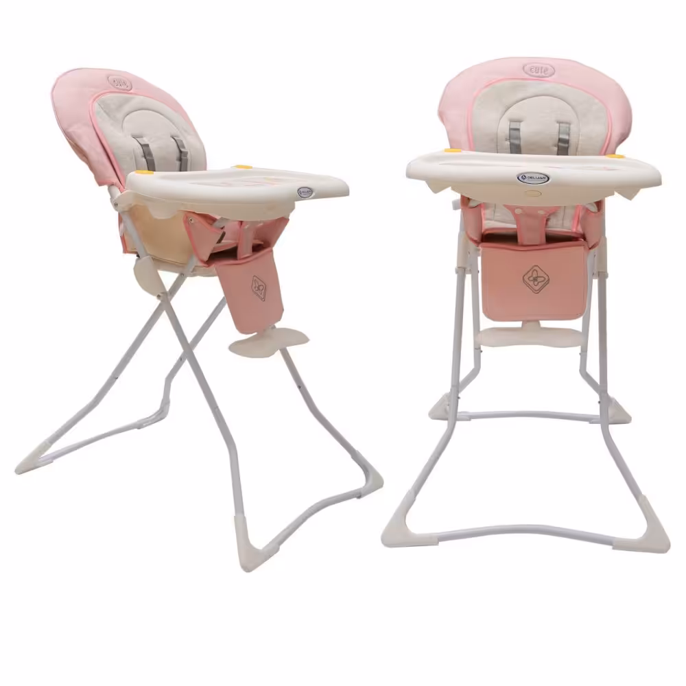 صندلی غذاخوری دلیجان مدل Cute Plus صورتی