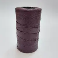 نخ موم زده مکرومه بافی 10 متری بادمجانی، مارک کرد، کد2553