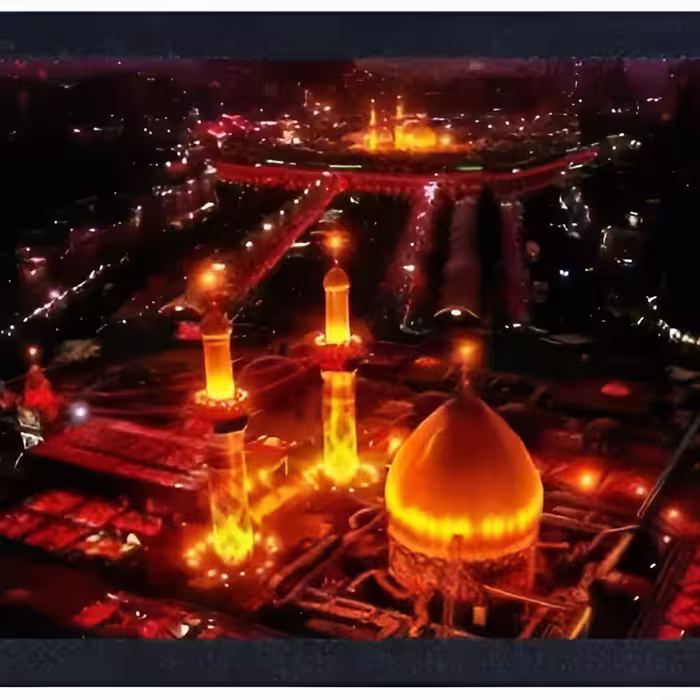 تابلو شب خواب بین الحرمین
