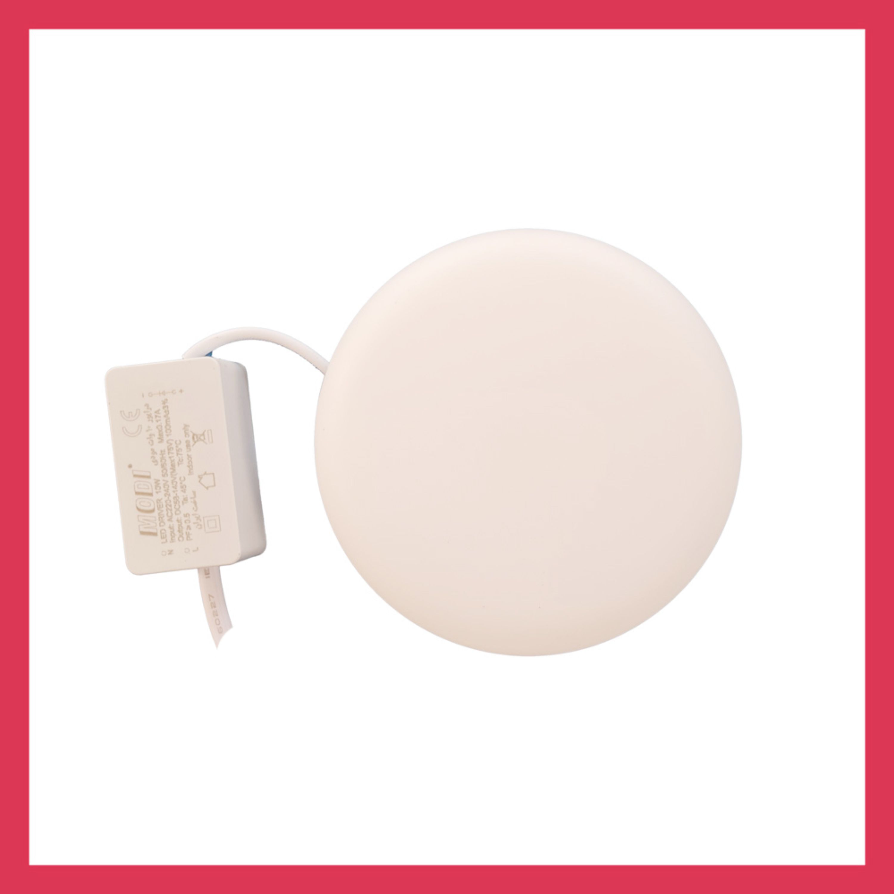 پنل ال ای دی سقفی 10 وات مودی مدل MD1710R فنر متغیر رنگ مهتابی ضمانت دار