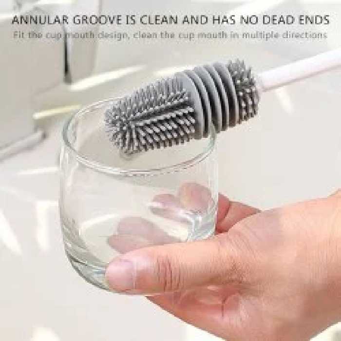 برس سیلیکونی تمیز کننده بطری مدل Lio