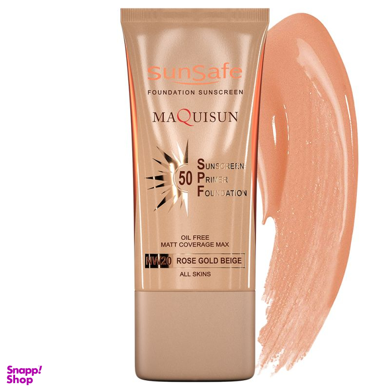 ضد آفتاب رنگی و پرایمری سان سیف (SunSafe) مدل Maquisun شماره NW20