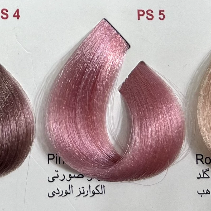 رنگ کوارتز صورتی ps5 ،رنگ مو کم آمونیاک پیلون و یک عدد اکسیدان | amazonchi
